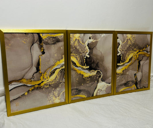 3 piece wet gold