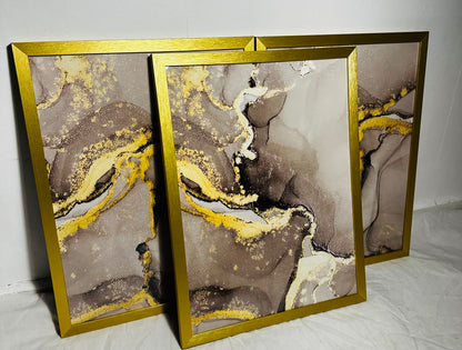 3 piece wet gold